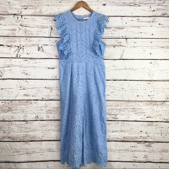 light blue lace jumpsuit